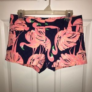Lilly Pulitzer Flamingo Shorts Sz 4 EUC